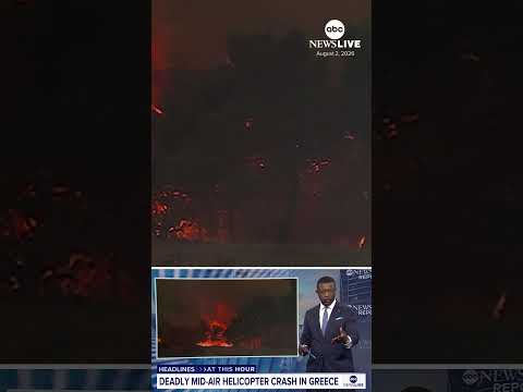Read more about the article 2 dead as firefighting helicopters collide over Greece wildfire: Officials