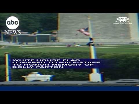 Read more about the article White House flag lowered to half-staff to honor memory of Dolly Parton