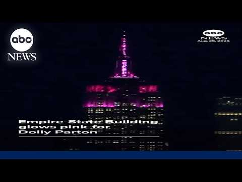 Read more about the article Empire State Building glows pink for late Dolly Parton