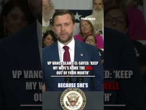 Read more about the article Vance SLAMS El-Sayed: ‘Keep my wife’s name the HELL out of your mouth’ #shorts #foxnews #news #us
